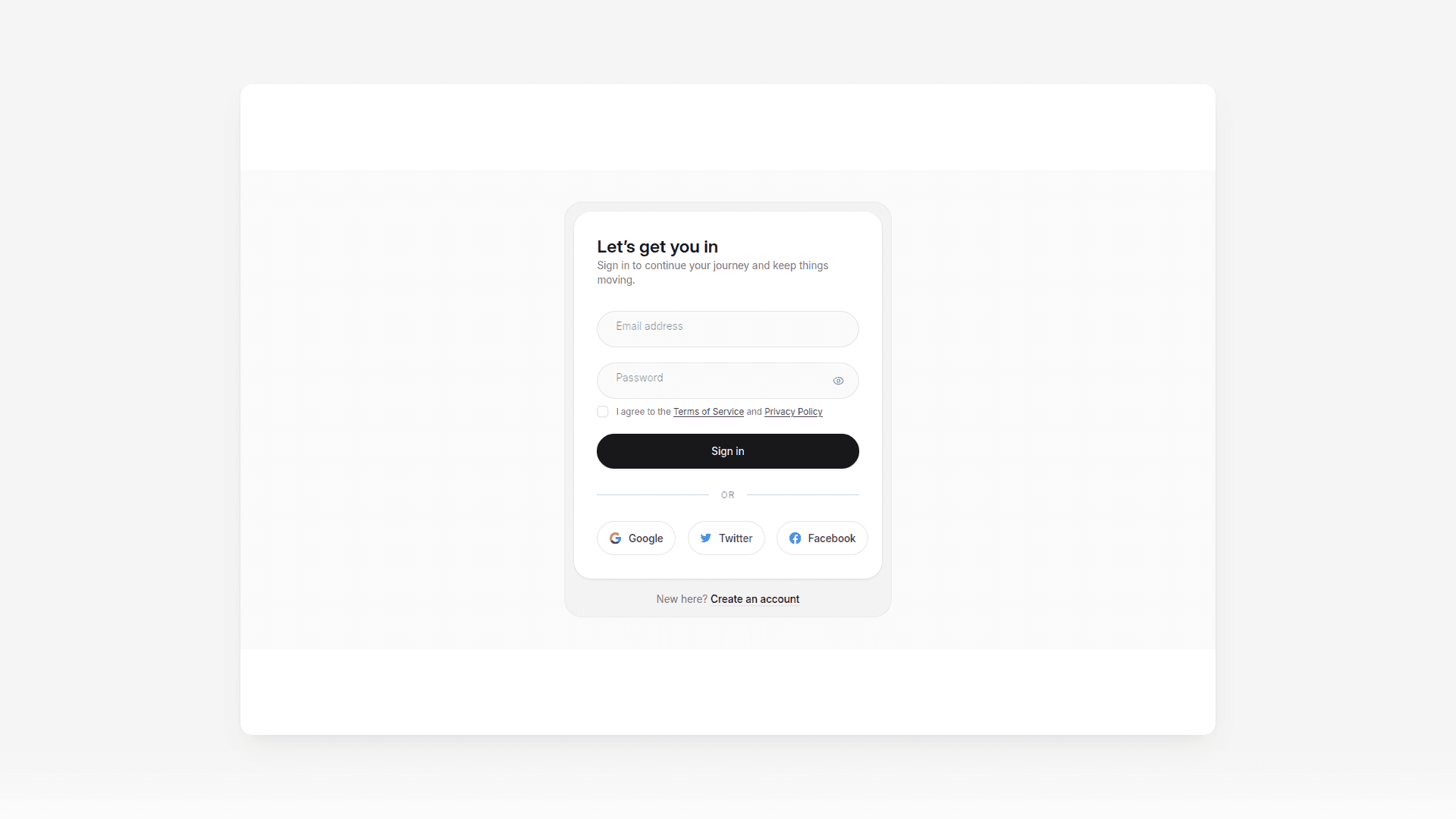 Signup & Login Block preview