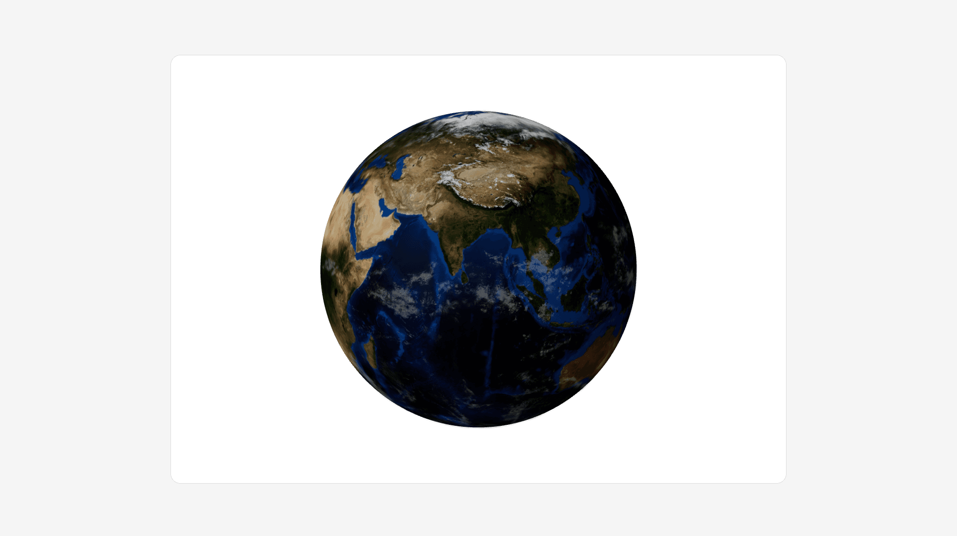 Globe 3D preview