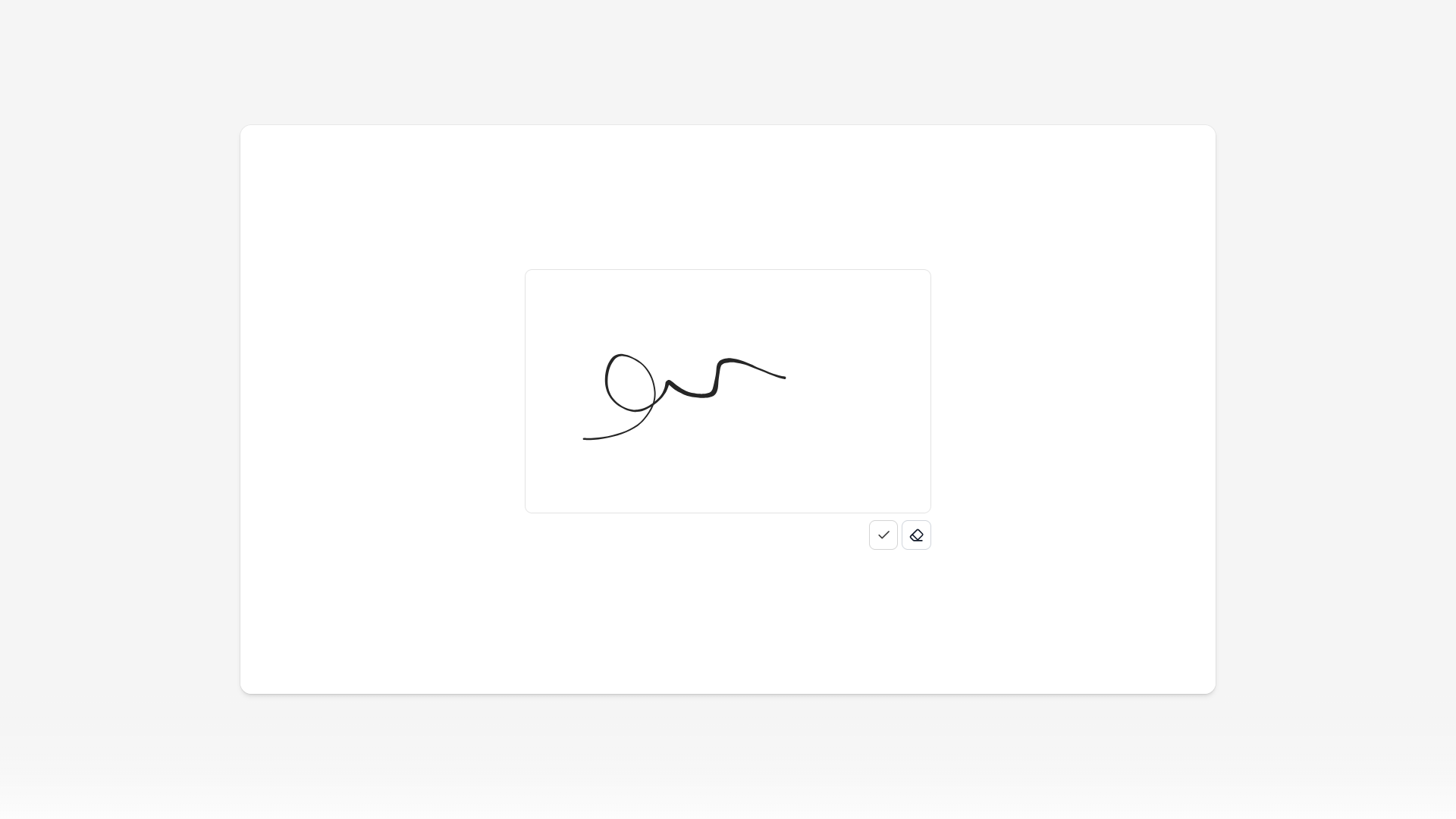 Signature preview