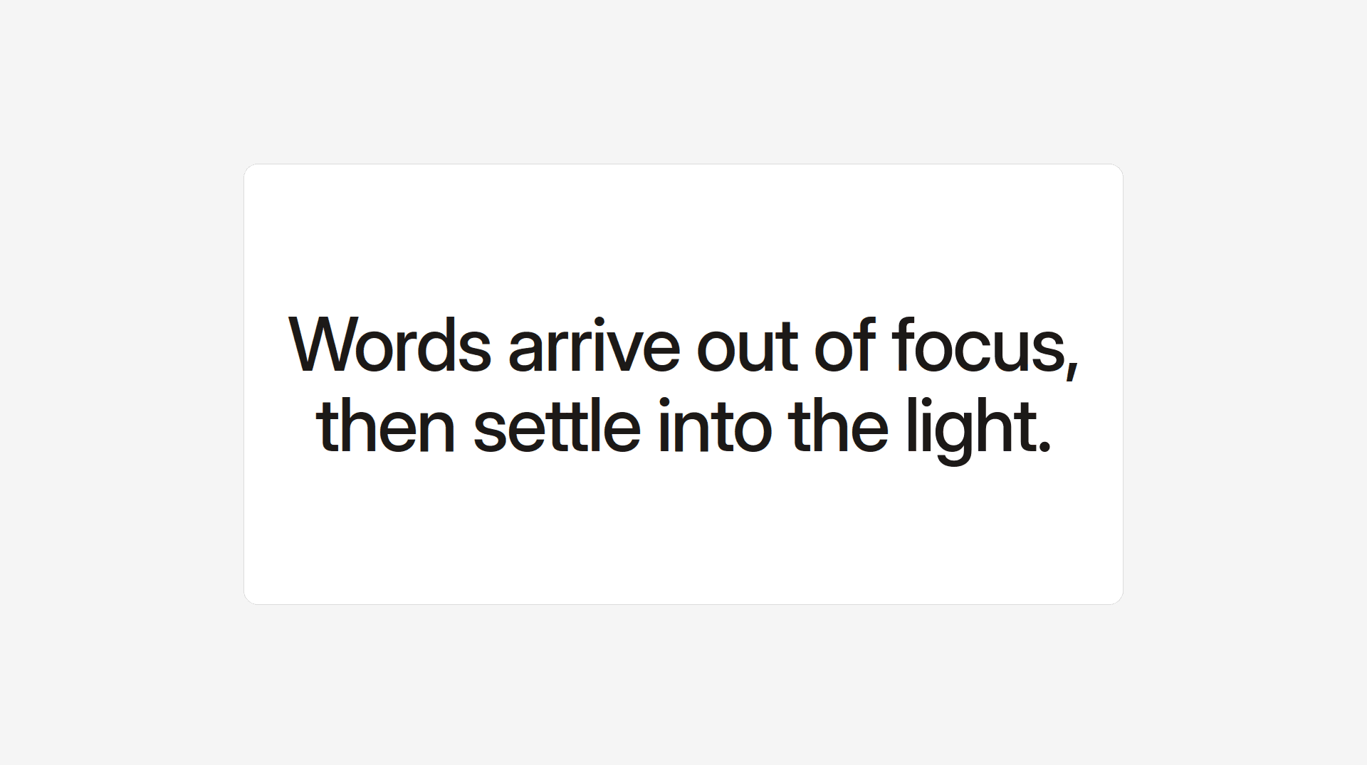 Viewport Focus Text preview